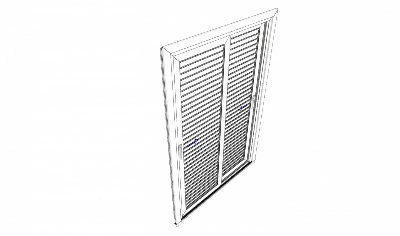 Janela de pvc com veneziana